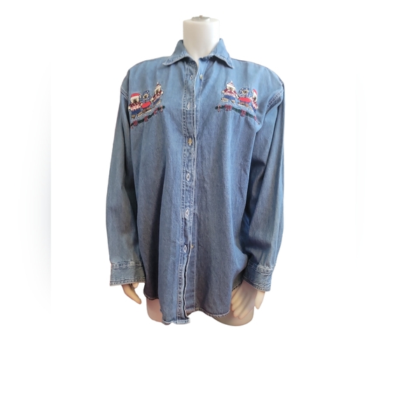 VINTAGE quizzit jean shirt - Picture 1 of 6
